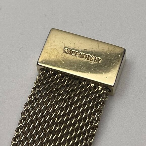 Gucci Gold-tone Mesh Bracelet w/ Slide-lock Closure - Preowned - Picture 5 of 7